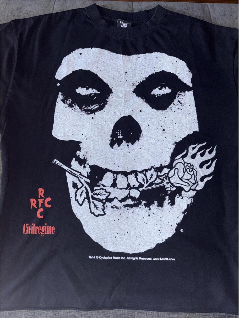 Civil x Misfits XL T-shirt Black Short Sleeve